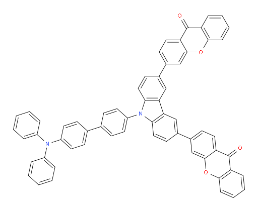 3,3'-(9-(4'-(diphenylamino)-[1,1'-biphenyl]-4-yl)-9H-carbazole-3,6-diyl)bis(9H-xanthen-9-one)