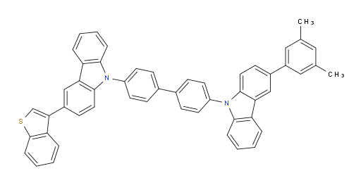 3-(benzo[b]thiophen-3-yl)-9-(4'-(3-(3,5-dimethylphenyl)-9H-carbazol-9-yl)-[1,1'-biphenyl]-4-yl)-9H-carbazole