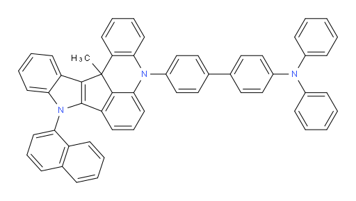 4'-(13c-methyl-9-(naphthalen-1-yl)-9,13c-dihydro-5H-indolo[3',2':4,5]cyclopenta[1,2,3-kl]acridin-5-yl)-N,N-diphenyl-[1,1'-biphenyl]-4-amine