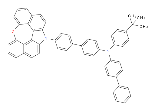 4'-(12H-6-oxa-12-azaindeno[2,1,7,6-ghij]pleiaden-12-yl)-N-([1,1'-biphenyl]-4-yl)-N-(4-(tert-butyl)phenyl)-[1,1'-biphenyl]-4-amine