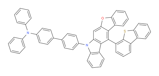 4'-(12-(dibenzo[b,d]thiophen-4-yl)-7H-benzofuro[2,3-b]carbazol-7-yl)-N,N-diphenyl-[1,1'-biphenyl]-4-amine