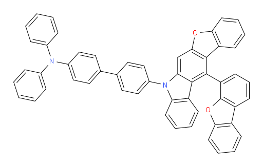 4'-(12-(dibenzo[b,d]furan-4-yl)-7H-benzofuro[2,3-b]carbazol-7-yl)-N,N-diphenyl-[1,1'-biphenyl]-4-amine