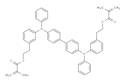 (([1,1'-biphenyl]-4,4'-diylbis(phenylazanediyl))bis(3,1-phenylene))bis(ethane-2,1-diyl) bis(2-methylacrylate)