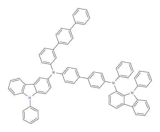 N4-([1,1':4',1''-terphenyl]-3-yl)-N4'-phenyl-N4'-(9-phenyl-9H-carbazol-1-yl)-N4-(9-phenyl-9H-carbazol-3-yl)-[1,1'-biphenyl]-4,4'-diamine
