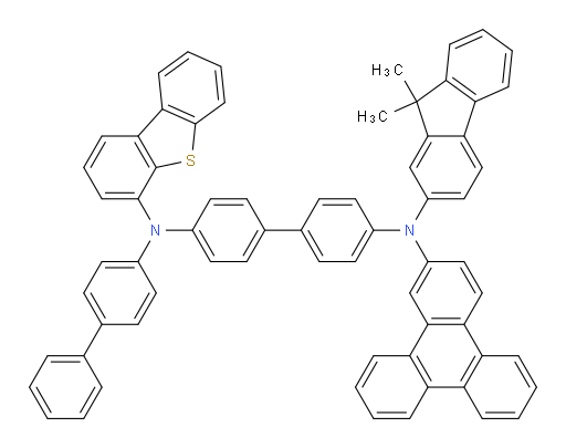 N4-([1,1'-biphenyl]-4-yl)-N4-(dibenzo[b,d]thiophen-4-yl)-N4'-(9,9-dimethyl-9H-fluoren-2-yl)-N4'-(triphenylen-2-yl)-[1,1'-biphenyl]-4,4'-diamine