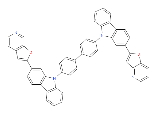 2-(9-(4'-(2-(furo[2,3-c]pyridin-2-yl)-9H-carbazol-9-yl)-[1,1'-biphenyl]-4-yl)-9H-carbazol-2-yl)furo[3,2-b]pyridine