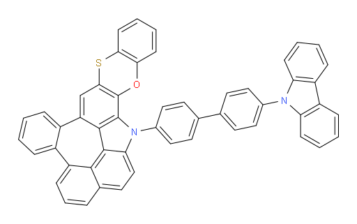 15-(4'-(9H-carbazol-9-yl)-[1,1'-biphenyl]-4-yl)-15H-14-oxa-9-thia-15-azabenzo[6,7]naphtho[2',1',8':3,4,5]azuleno[1,8-ab]anthracene