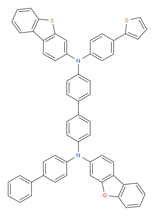 N4-([1,1'-biphenyl]-4-yl)-N4-(dibenzo[b,d]furan-3-yl)-N4'-(dibenzo[b,d]thiophen-3-yl)-N4'-(4-(thiophen-2-yl)phenyl)-[1,1'-biphenyl]-4,4'-diamine