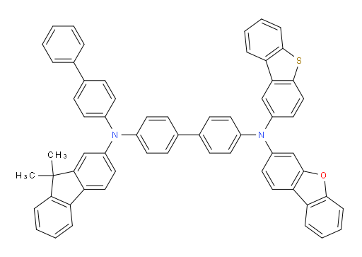 N4-([1,1'-biphenyl]-4-yl)-N4'-(dibenzo[b,d]furan-3-yl)-N4'-(dibenzo[b,d]thiophen-2-yl)-N4-(9,9-dimethyl-9H-fluoren-2-yl)-[1,1'-biphenyl]-4,4'-diamine