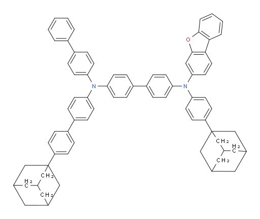 N4-([1,1'-biphenyl]-4-yl)-N4-(4'-(adamantan-1-yl)-[1,1'-biphenyl]-4-yl)-N4'-(4-(adamantan-1-yl)phenyl)-N4'-(dibenzo[b,d]furan-3-yl)-[1,1'-biphenyl]-4,4'-diamine