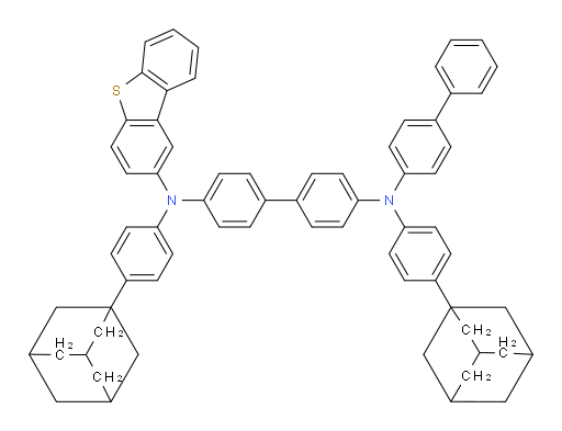 N4-([1,1'-biphenyl]-4-yl)-N4,N4'-bis(4-(adamantan-1-yl)phenyl)-N4'-(dibenzo[b,d]thiophen-2-yl)-[1,1'-biphenyl]-4,4'-diamine