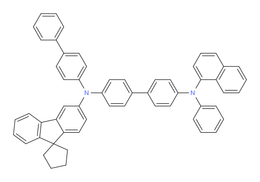 N4-([1,1'-biphenyl]-4-yl)-N4'-(naphthalen-1-yl)-N4'-phenyl-N4-(spiro[cyclopentane-1,9'-fluoren]-3'-yl)-[1,1'-biphenyl]-4,4'-diamine