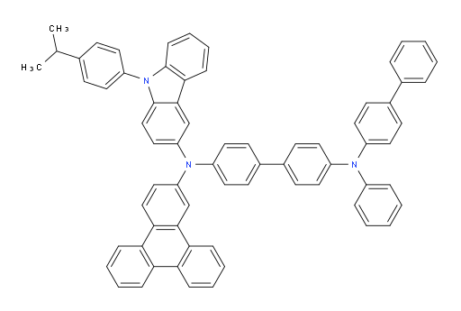 N4-([1,1'-biphenyl]-4-yl)-N4'-(9-(4-isopropylphenyl)-9H-carbazol-3-yl)-N4-phenyl-N4'-(triphenylen-2-yl)-[1,1'-biphenyl]-4,4'-diamine