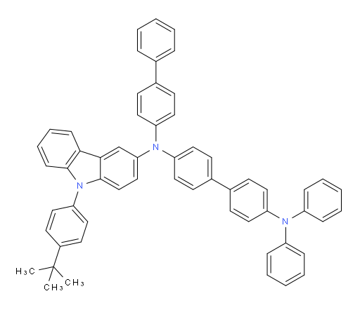 N4-([1,1'-biphenyl]-4-yl)-N4-(9-(4-(tert-butyl)phenyl)-9H-carbazol-3-yl)-N4',N4'-diphenyl-[1,1'-biphenyl]-4,4'-diamine