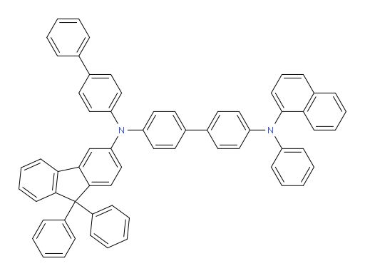 N4-([1,1'-biphenyl]-4-yl)-N4-(9,9-diphenyl-9H-fluoren-3-yl)-N4'-(naphthalen-1-yl)-N4'-phenyl-[1,1'-biphenyl]-4,4'-diamine