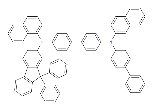 N4-([1,1'-biphenyl]-4-yl)-N4'-(9,9-diphenyl-9H-fluoren-2-yl)-N4'-(naphthalen-1-yl)-N4-(naphthalen-2-yl)-[1,1'-biphenyl]-4,4'-diamine