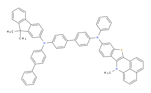 N4-([1,1'-biphenyl]-4-yl)-N4-(9,9-dimethyl-9H-fluoren-2-yl)-N4'-(7-methyl-7H-benzo[de]benzo[4,5]thieno[3,2-b]quinolin-10-yl)-N4'-phenyl-[1,1'-biphenyl]-4,4'-diamine