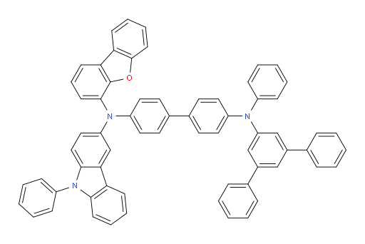 N4-([1,1':3',1''-terphenyl]-5'-yl)-N4'-(dibenzo[b,d]furan-4-yl)-N4-phenyl-N4'-(9-phenyl-9H-carbazol-3-yl)-[1,1'-biphenyl]-4,4'-diamine