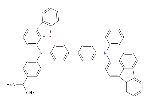 N4-(dibenzo[b,d]furan-4-yl)-N4'-(fluoranthen-3-yl)-N4-(4-isopropylphenyl)-N4'-phenyl-[1,1'-biphenyl]-4,4'-diamine