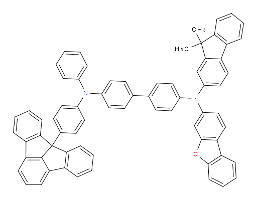 N4-(4-(7bH-indeno[1,2,3-jk]fluoren-7b-yl)phenyl)-N4'-(dibenzo[b,d]furan-3-yl)-N4'-(9,9-dimethyl-9H-fluoren-2-yl)-N4-phenyl-[1,1'-biphenyl]-4,4'-diamine