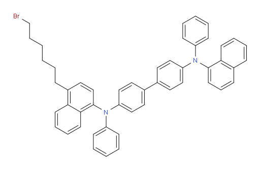 N4-(4-(6-bromohexyl)naphthalen-1-yl)-N4'-(naphthalen-1-yl)-N4,N4'-diphenyl-[1,1'-biphenyl]-4,4'-diamine