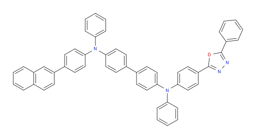 N4-(4-(naphthalen-2-yl)phenyl)-N4,N4'-diphenyl-N4'-(4-(5-phenyl-1,3,4-oxadiazol-2-yl)phenyl)-[1,1'-biphenyl]-4,4'-diamine