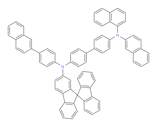 N4-(9,9'-spirobi[fluoren]-7-yl)-N4'-(naphthalen-1-yl)-N4'-(naphthalen-2-yl)-N4-(4-(naphthalen-2-yl)phenyl)-[1,1'-biphenyl]-4,4'-diamine