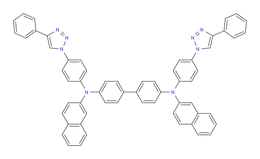 N4,N4'-di(naphthalen-2-yl)-N4,N4'-bis(4-(4-phenyl-1H-1,2,3-triazol-1-yl)phenyl)-[1,1'-biphenyl]-4,4'-diamine