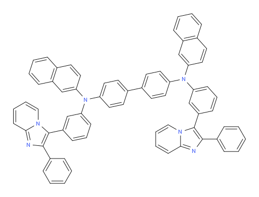 N4,N4'-di(naphthalen-2-yl)-N4,N4'-bis(3-(2-phenylimidazo[1,2-a]pyridin-3-yl)phenyl)-[1,1'-biphenyl]-4,4'-diamine