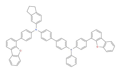 N4,N4'-bis(4-(dibenzo[b,d]furan-4-yl)phenyl)-N4-(2,3-dihydro-1H-inden-5-yl)-N4'-phenyl-[1,1'-biphenyl]-4,4'-diamine