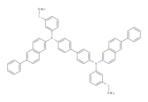 N4,N4'-bis(3-(methylthio)phenyl)-N4,N4'-bis(6-phenylnaphthalen-2-yl)-[1,1'-biphenyl]-4,4'-diamine