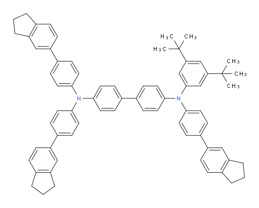 N4-(3,5-di-tert-butylphenyl)-N4,N4',N4'-tris(4-(2,3-dihydro-1H-inden-5-yl)phenyl)-[1,1'-biphenyl]-4,4'-diamine
