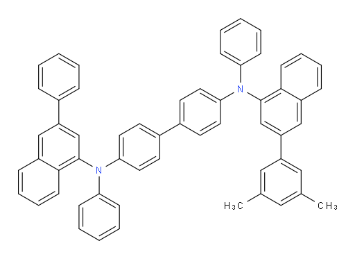 N4-(3-(3,5-dimethylphenyl)naphthalen-1-yl)-N4,N4'-diphenyl-N4'-(3-phenylnaphthalen-1-yl)-[1,1'-biphenyl]-4,4'-diamine