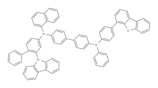 N4-(2-(9H-carbazol-9-yl)-[1,1'-biphenyl]-4-yl)-N4'-(4-(dibenzo[b,d]furan-4-yl)phenyl)-N4-(naphthalen-1-yl)-N4'-phenyl-[1,1'-biphenyl]-4,4'-diamine