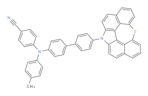 4-((4'-(12H-6-thia-12-azaindeno[2,1,7,6-ghij]pleiaden-12-yl)-[1,1'-biphenyl]-4-yl)(p-tolyl)amino)benzonitrile