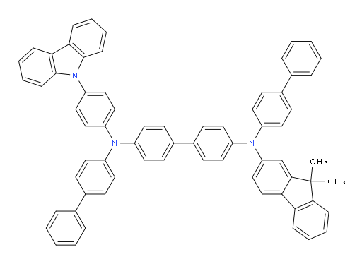 N4-(4-(9H-carbazol-9-yl)phenyl)-N4,N4'-di([1,1'-biphenyl]-4-yl)-N4'-(9,9-dimethyl-9H-fluoren-2-yl)-[1,1'-biphenyl]-4,4'-diamine