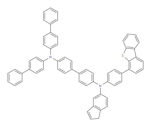 N4,N4-di([1,1'-biphenyl]-4-yl)-N4'-(4-(dibenzo[b,d]thiophen-4-yl)phenyl)-N4'-(1H-inden-5-yl)-[1,1'-biphenyl]-4,4'-diamine