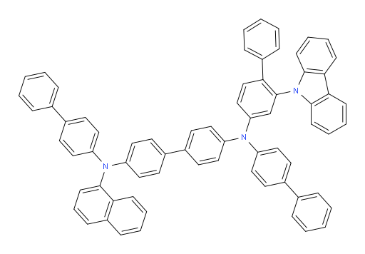 N4-(2-(9H-carbazol-9-yl)-[1,1'-biphenyl]-4-yl)-N4,N4'-di([1,1'-biphenyl]-4-yl)-N4'-(naphthalen-1-yl)-[1,1'-biphenyl]-4,4'-diamine