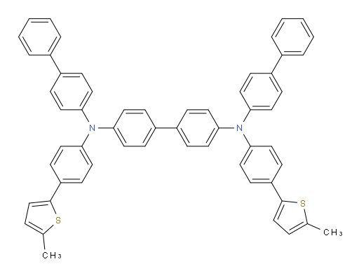 N4,N4'-di([1,1'-biphenyl]-4-yl)-N4,N4'-bis(4-(5-methylthiophen-2-yl)phenyl)-[1,1'-biphenyl]-4,4'-diamine