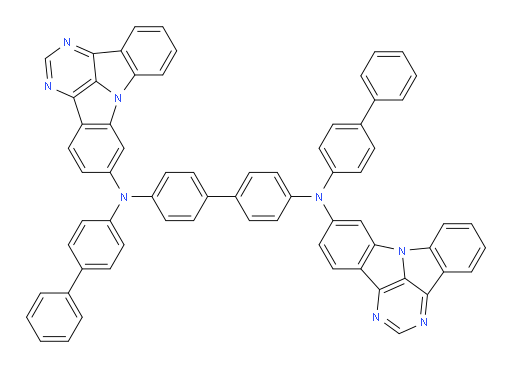N4,N4'-di([1,1'-biphenyl]-4-yl)-N4,N4'-bis(dibenzo[b,e]pyrimido[4,5,6-gh]pyrrolizin-6-yl)-[1,1'-biphenyl]-4,4'-diamine