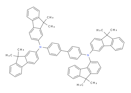 N4,N4-bis(9,9-dimethyl-9H-fluoren-2-yl)-N4'-(9,9-dimethyl-9H-fluoren-3-yl)-N4'-(9,9-dimethyl-9H-fluoren-4-yl)-[1,1'-biphenyl]-4,4'-diamine