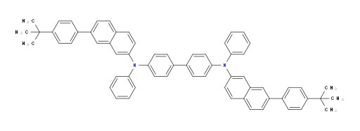 N4,N4'-bis(7-(4-(tert-butyl)phenyl)naphthalen-2-yl)-N4,N4'-diphenyl-[1,1'-biphenyl]-4,4'-diamine