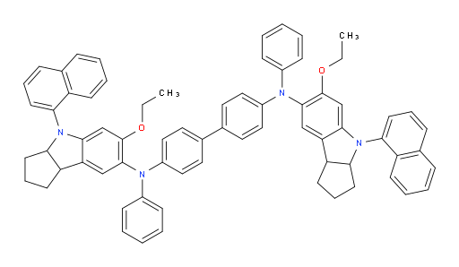 N4,N4'-bis(6-ethoxy-4-(naphthalen-1-yl)-1,2,3,3a,4,8b-hexahydrocyclopenta[b]indol-7-yl)-N4,N4'-diphenyl-[1,1'-biphenyl]-4,4'-diamine