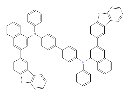 N4,N4'-bis(3-(dibenzo[b,d]thiophen-2-yl)naphthalen-1-yl)-N4,N4'-diphenyl-[1,1'-biphenyl]-4,4'-diamine