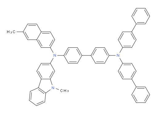 N4,N4-di([1,1'-biphenyl]-4-yl)-N4'-(9-methyl-9H-carbazol-2-yl)-N4'-(7-methylnaphthalen-2-yl)-[1,1'-biphenyl]-4,4'-diamine