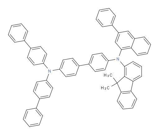 N4,N4-di([1,1'-biphenyl]-4-yl)-N4'-(9,9-dimethyl-9H-fluoren-1-yl)-N4'-(3-phenylnaphthalen-1-yl)-[1,1'-biphenyl]-4,4'-diamine