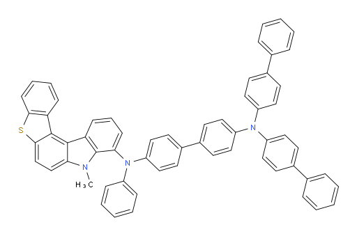 N4,N4-di([1,1'-biphenyl]-4-yl)-N4'-(8-methyl-8H-benzo[4,5]thieno[2,3-c]carbazol-9-yl)-N4'-phenyl-[1,1'-biphenyl]-4,4'-diamine