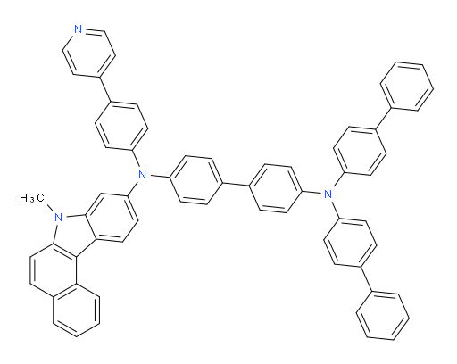 N4,N4-di([1,1'-biphenyl]-4-yl)-N4'-(7-methyl-7H-benzo[c]carbazol-9-yl)-N4'-(4-(pyridin-4-yl)phenyl)-[1,1'-biphenyl]-4,4'-diamine