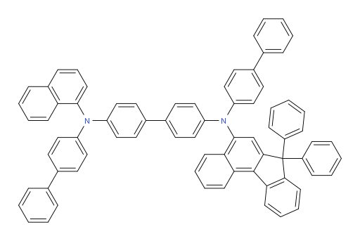 N4,N4'-di([1,1'-biphenyl]-4-yl)-N4-(7,7-diphenyl-7H-benzo[c]fluoren-5-yl)-N4'-(naphthalen-1-yl)-[1,1'-biphenyl]-4,4'-diamine