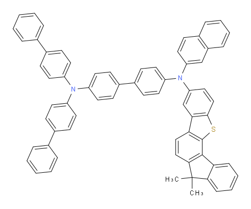 N4,N4-di([1,1'-biphenyl]-4-yl)-N4'-(7,7-dimethyl-7H-benzo[b]fluoreno[3,4-d]thiophen-3-yl)-N4'-(naphthalen-2-yl)-[1,1'-biphenyl]-4,4'-diamine